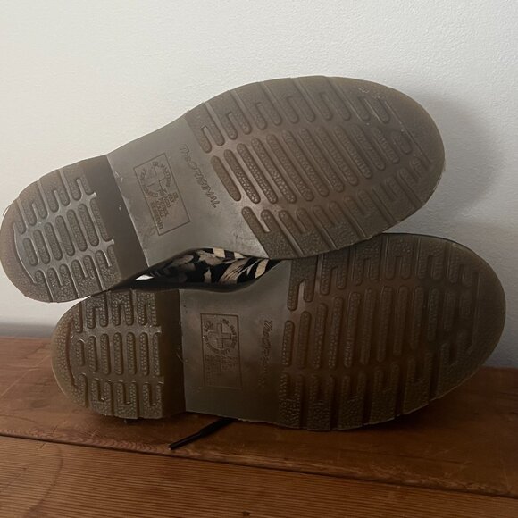 Doc Dr. Martens Zebra Print Pony Hair-on real fur leather boots rare unisex - Picture 5 of 11